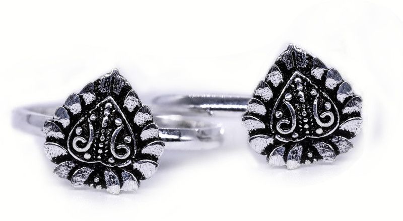 HEART/PAAN SHAPE FILGIREE TOERING Silver Silver Plated Toe Ring
