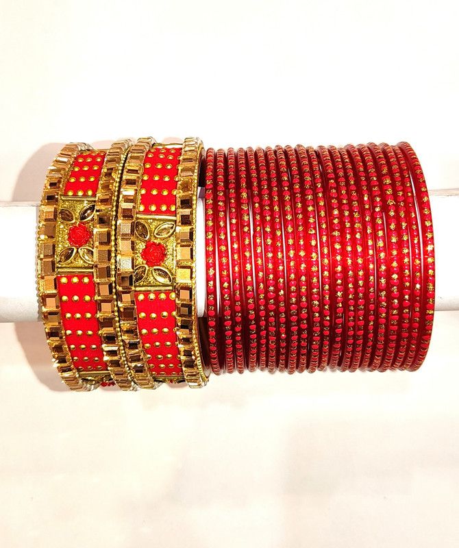 Glass Bangle  (Pack of 22)