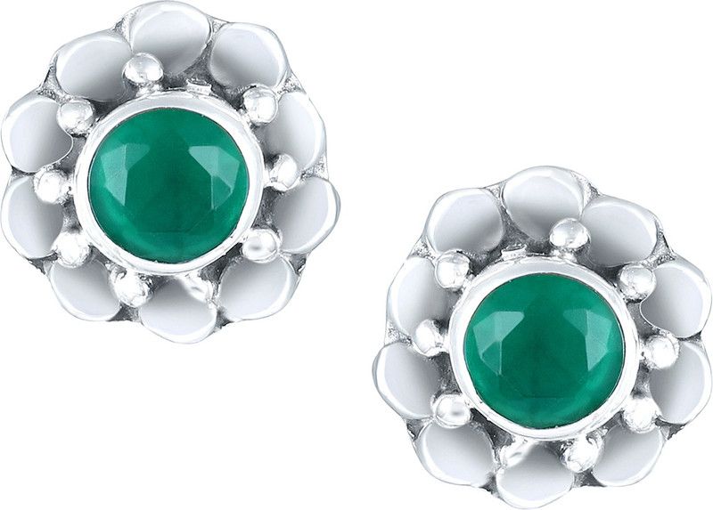 PF59E33G Sterling Silver Stud Earring