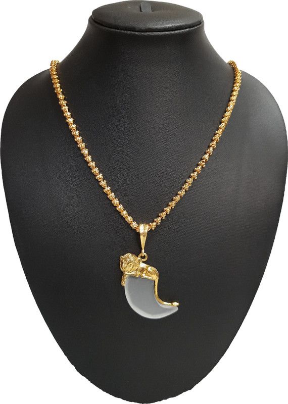 Lion Nankh & CHANDRAMUKHI Gold-plated Cubic Zirconia Alloy Pendant Set