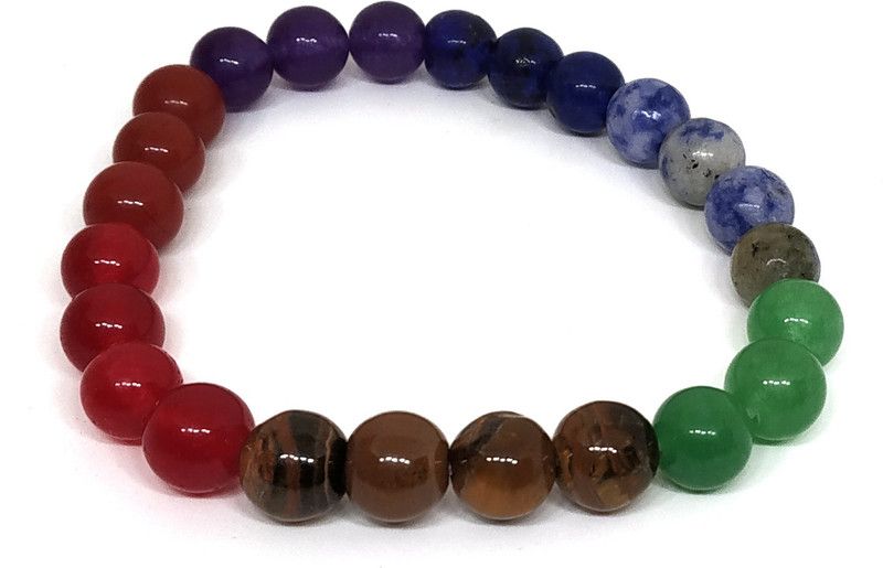 Stone Agate, Amber, Crystal, Jade, Quartz, Lapis Lazuli Bracelet