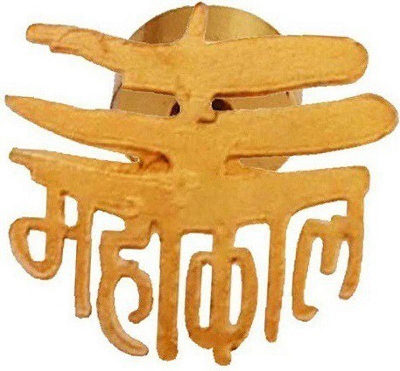 Stylish Colony Religious God Mahakal Gold Stud Earring Stainless Steel Stud Earring