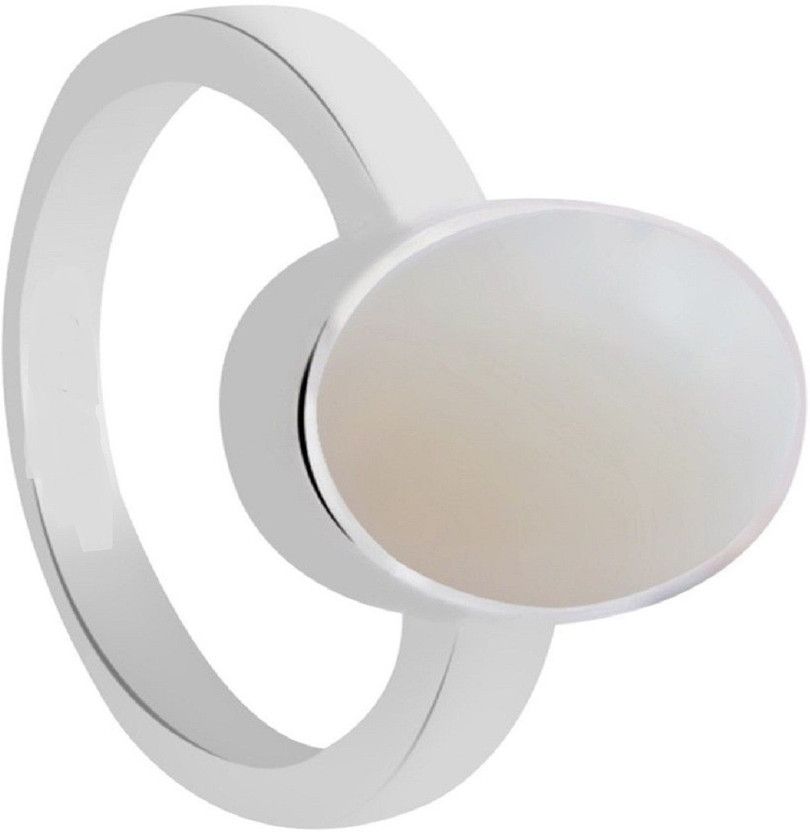 Natural Opal Ring Stone Opal Silver Plated Ring