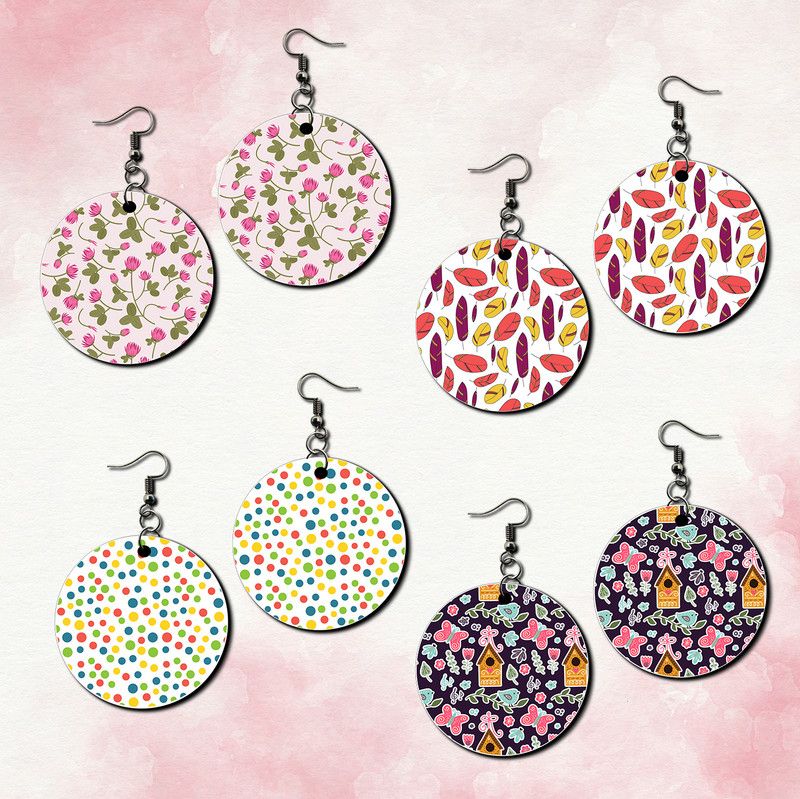 Latest Stylish Trendy Earrings for Girls and Women Wood Drops & Danglers