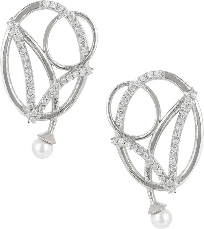 VOYLLA Silver Brass Earrings Brass Stud Earring