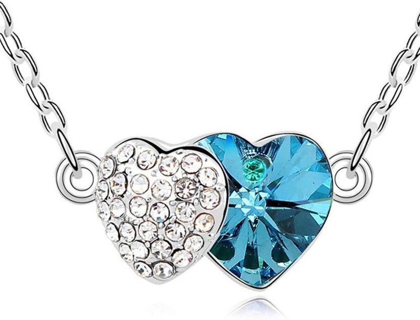 Dual Love Heart Girl's and Women's Pendant Alloy Pendant