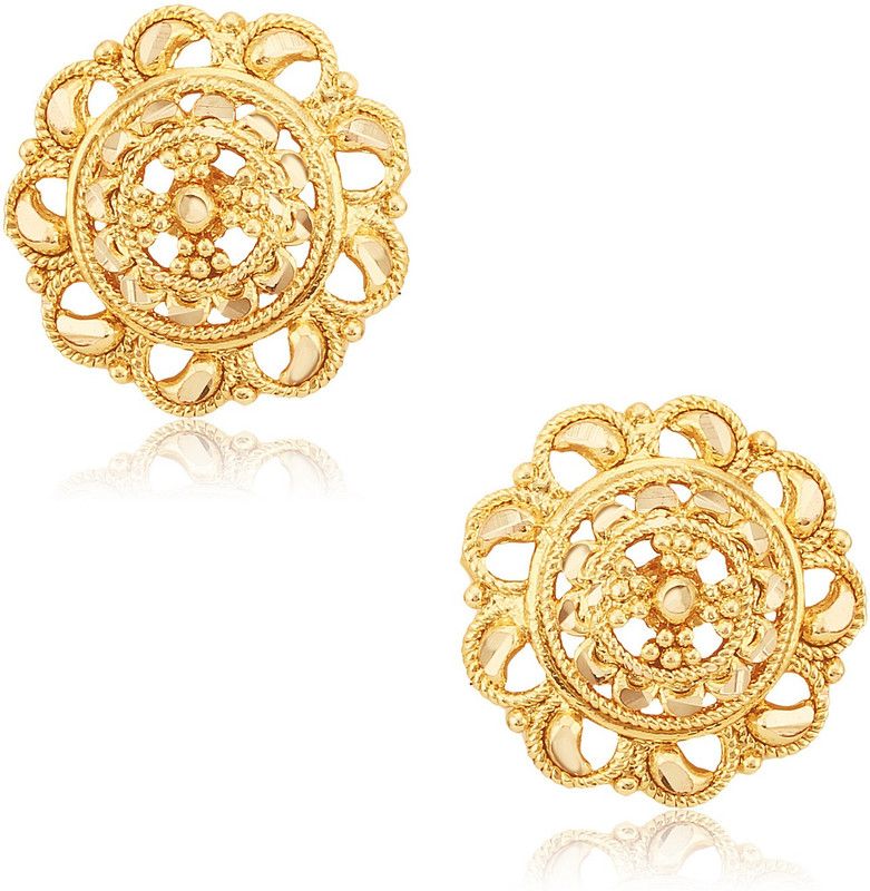 Traditional South Screw Back Round Earring- VFJ1110ERG Alloy Stud Earring