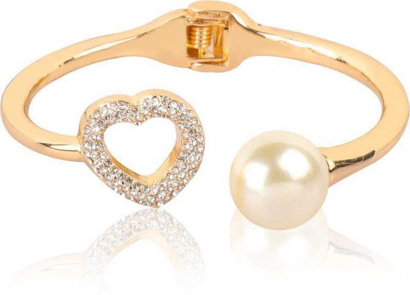 Alloy Pearl, Crystal Gold-plated Bracelet
