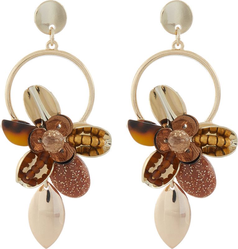 A J Earrings Short Drop Zinc Drops & Danglers