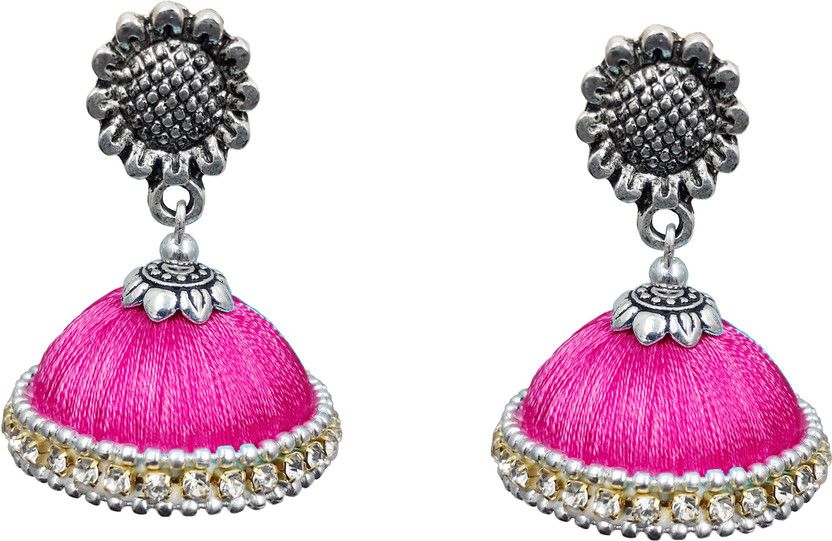 Jyotis Creations Fabric Jhumki Earring