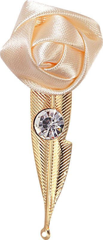 EXOTICA Fashions EF-Flowers-33-Beige-RG Brooch  (Beige)