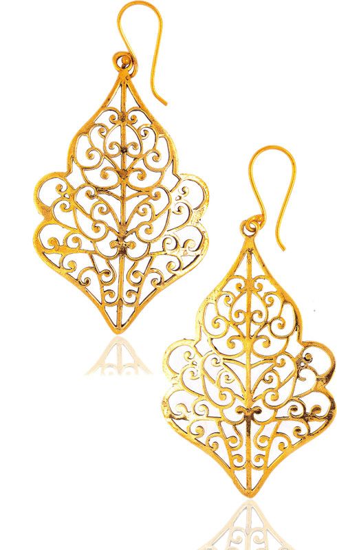 Filigree Brass Drops & Danglers