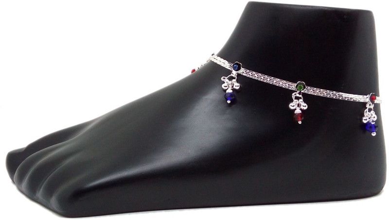 Exclusive Special Anklet Set For Girls Women 004 Alloy, Brass, Bronze, Copper, Metal, Sterling Silver Anklet  (Pack of 2)