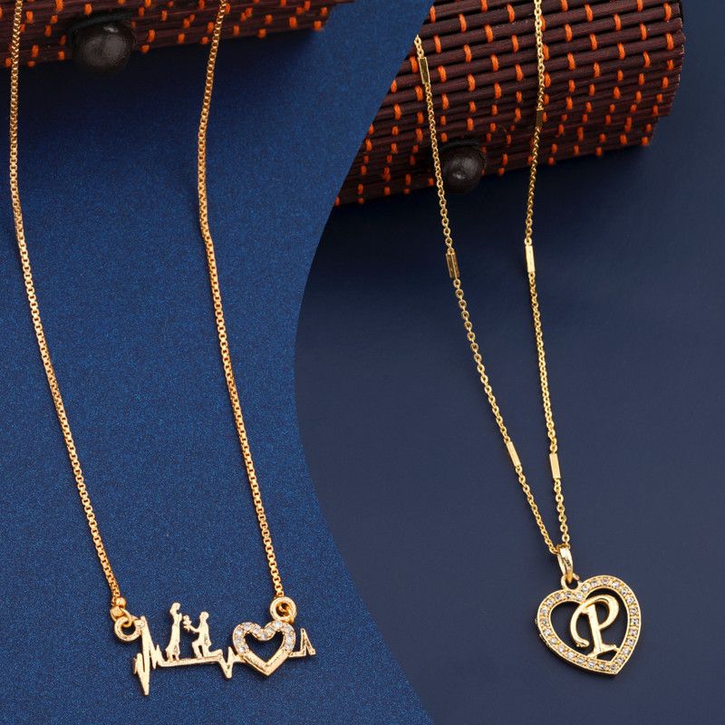 Cubic Zirconia Gold-plated Plated Alloy Chain