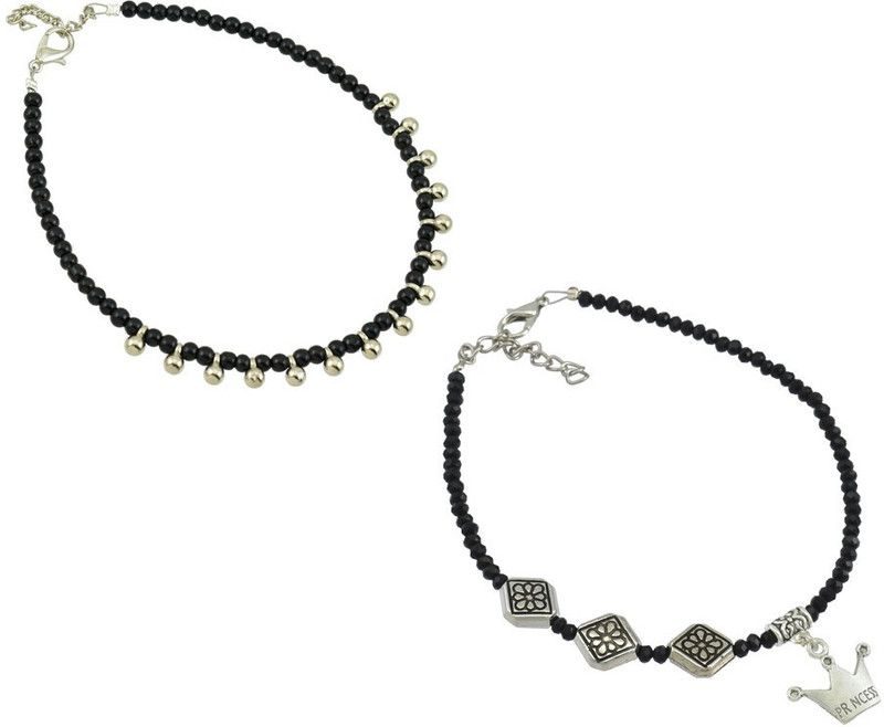 SH-AK1124AK1260 Alloy Anklet  (Pack of 2)