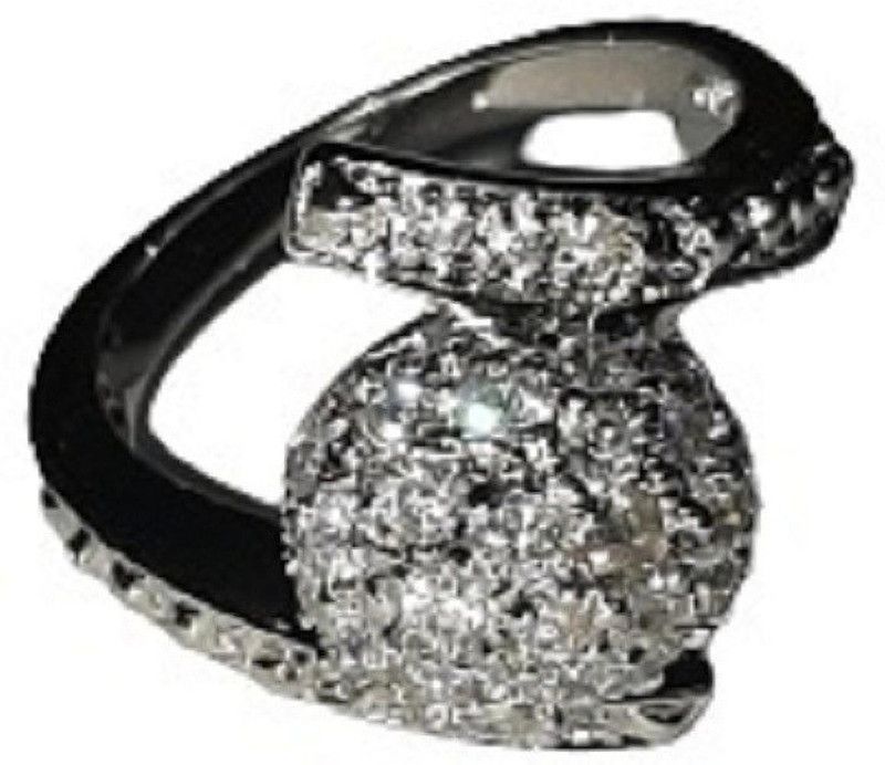 Alloy Cubic Zirconia Silver Plated Ring