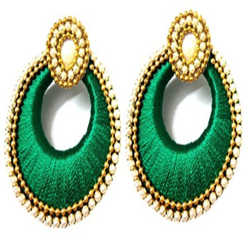 B07FD4ZQDD Fabric Jhumki Earring