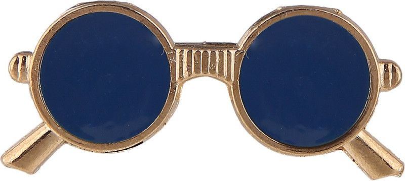 Tripin BLUE SPECS CHASHMA SHAPE LAPEL PIN BROOCH FOR MEN IN A GIFT BOX Brooch  (Blue)