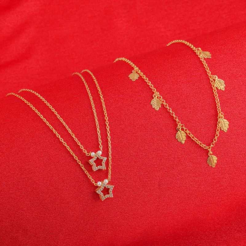 (COMBO OF 2) Delfa Necklace Gold-plated Plated Alloy Necklace