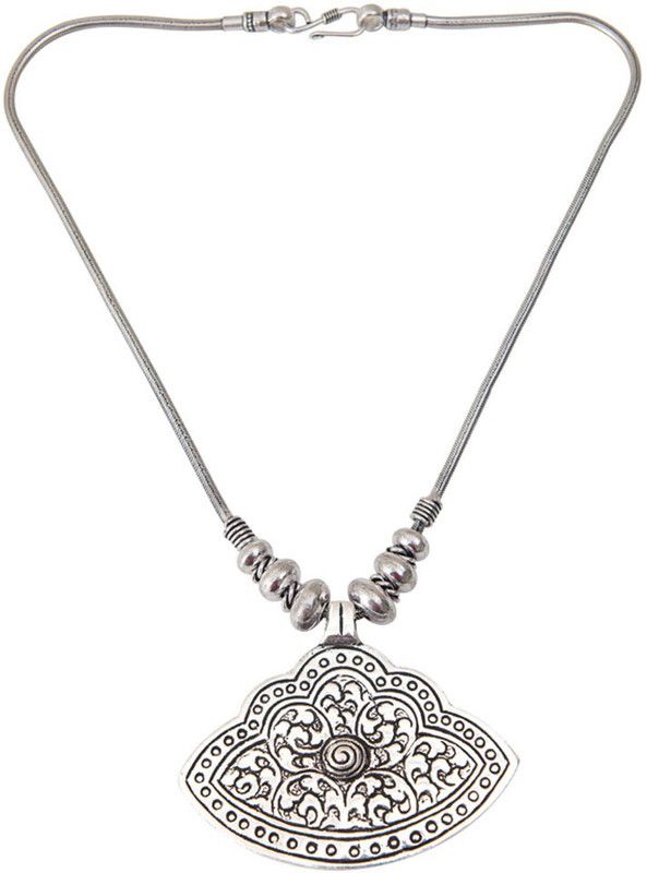 Designer Silver Plated Brass Necklace