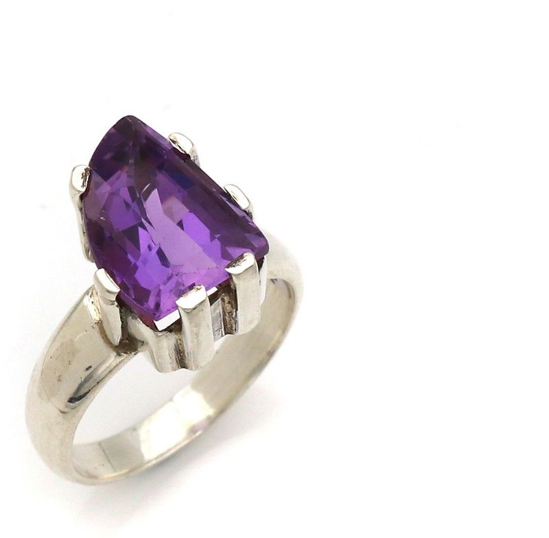 Amethyst Designer Cocktail Ring 925 Sterling Silver jewelry Sterling Silver Amethyst Sterling Silver Plated Ring