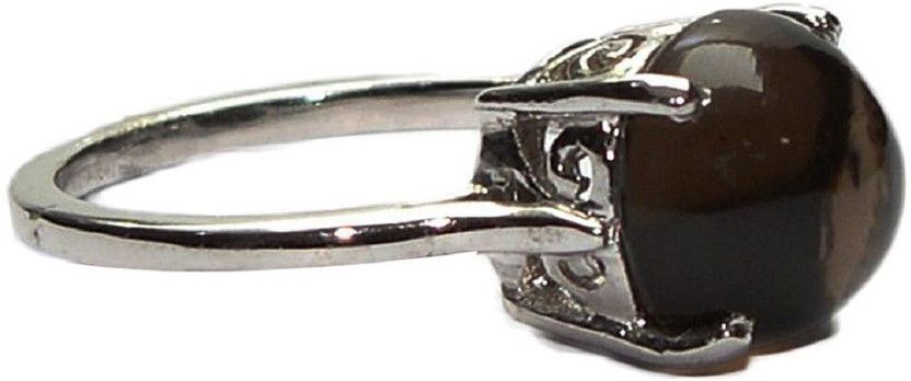 Gomed Ring With natural Hessonite Stone Garnet Silver Plated Ring