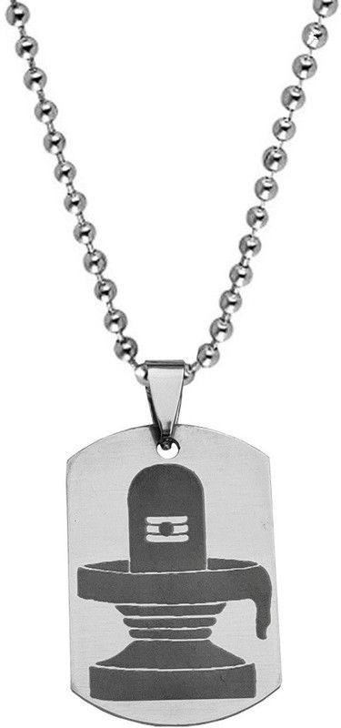 Religious Lord Shiv Mahadev Bholenath Shivling Pendant Necklace Chain Sterling Silver Stainless Steel Pendant