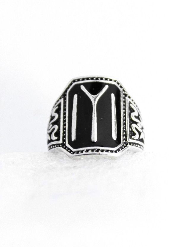 Ertugrul Gazi Ring For Mens kayi Qabila Heavy Material Metal Silver Plated Ring