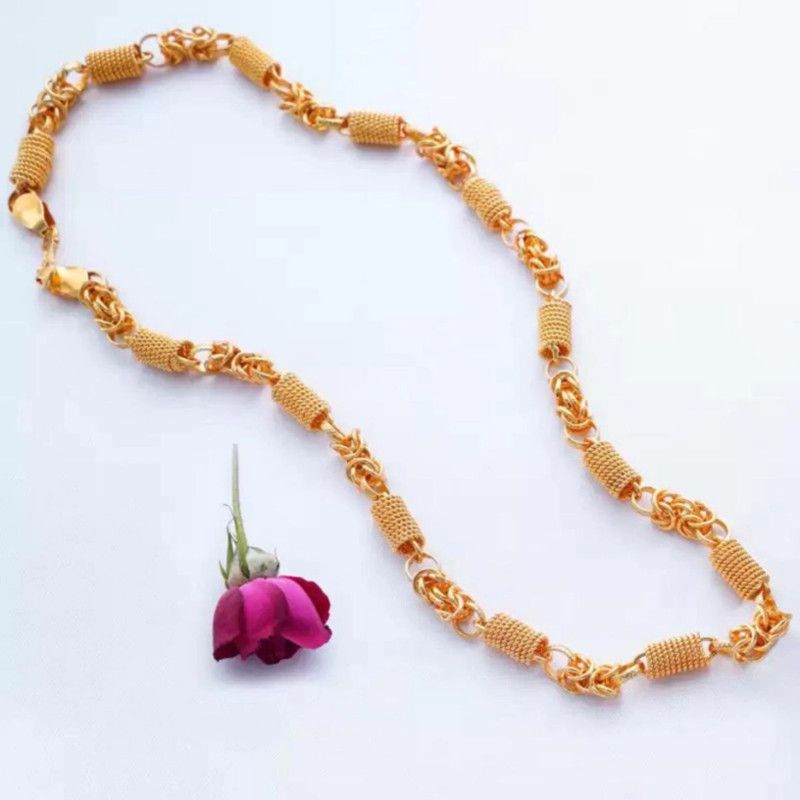 Trendy & Fancy Artificial Classic Gold-plated Plated spring Holo Brass Chain Gold-plated Plated Alloy Chain