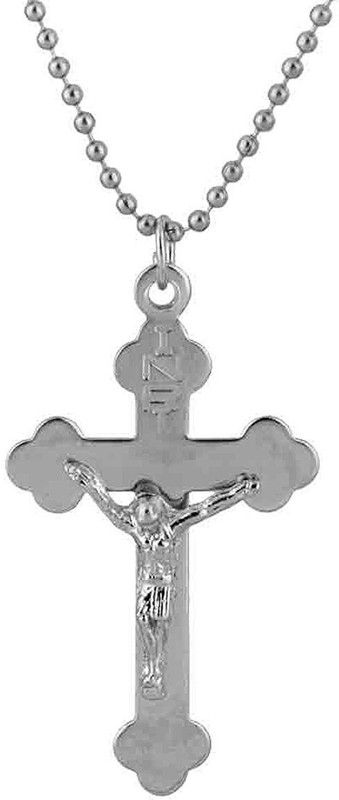 Stainless steel Crucifix jesus cross christian pendant jewellery Silver Brass Pendant