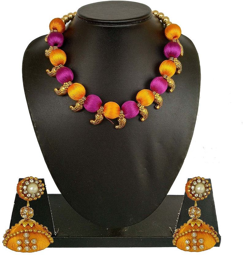 Dori Orange, Pink Jewel Set  (Pack of 1)