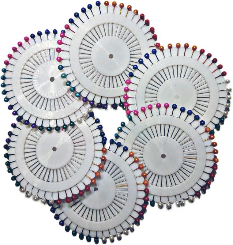 A R ENTERPRISES Pack of 240 Colorful Ball Pins for Stole, Abaya, Hijab & Scarf Brooch (Multicolor) Brooch  (Multicolor)