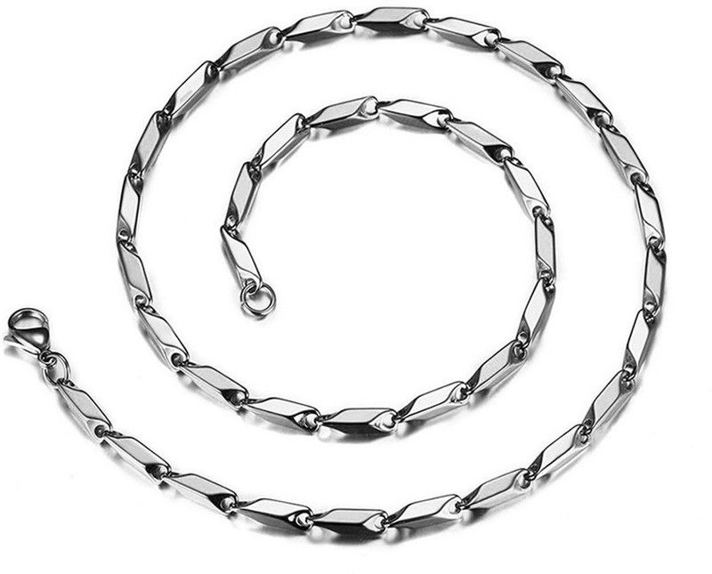 Dazzling Solid Titanium Plated Silver Stainless Steel Chain Titanium Plated Stainless Steel Chain
