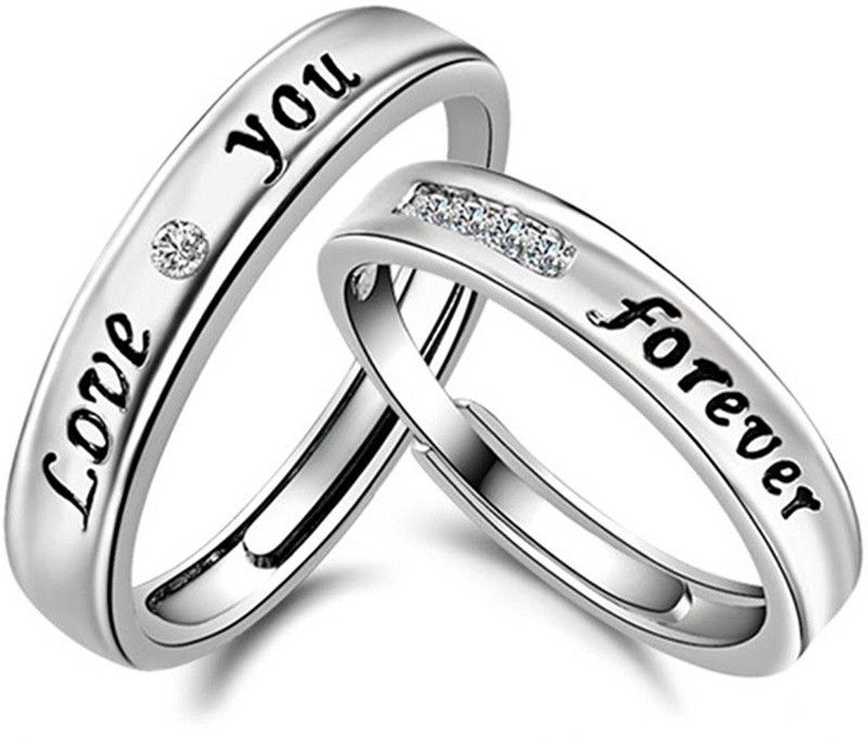 Forever Stainless Steel Couple Ring Alloy Ring