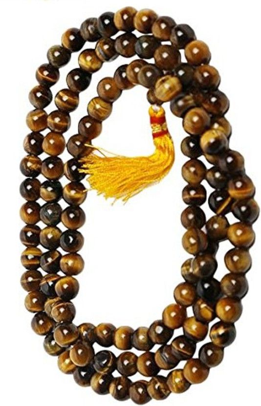 Tiger's Eye beads Mala for Women Tiger's Eye Stone Chain