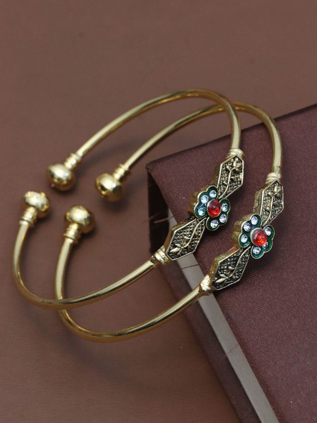 Brass Zircon Brass Bangle