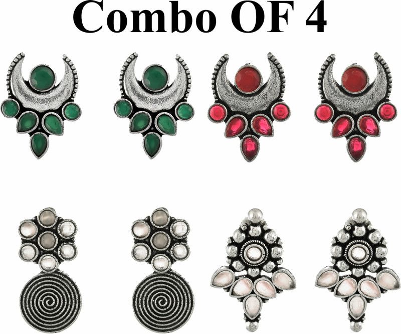 Combo 4 Earrings02 Brass Earring Set