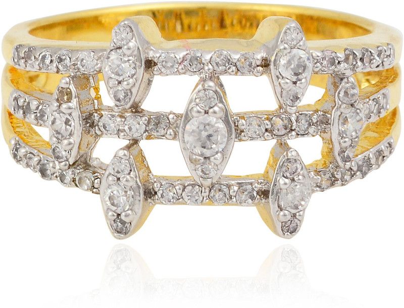 Brass Cubic Zirconia Brass Plated Ring