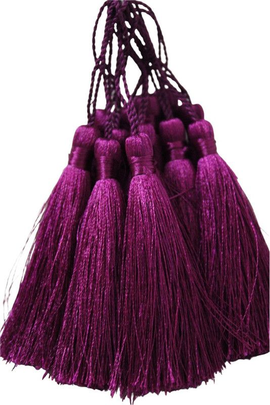 Fashionhaat Vine color Tassel Latkan For Kurtis Saree Blouse Dupatta Lehenga ( 6 Pairs) Brooch  (Purple)