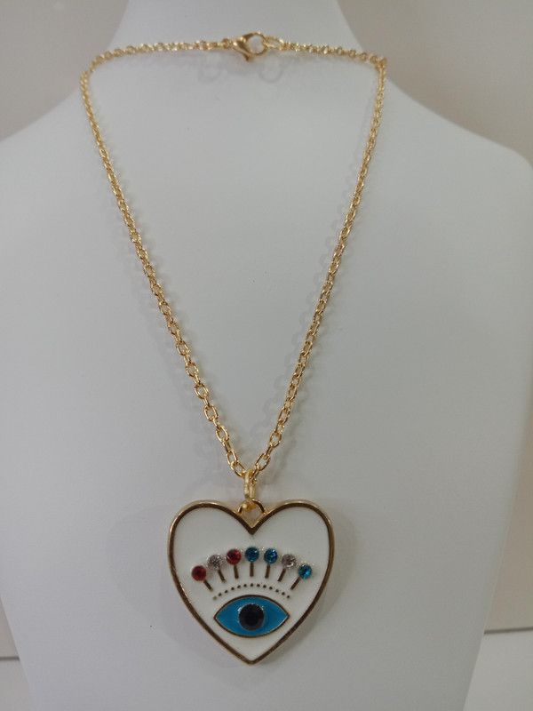 Heart Charming Design Pendant For Women And Girls Gold-plated Cubic Zirconia Brass Pendant