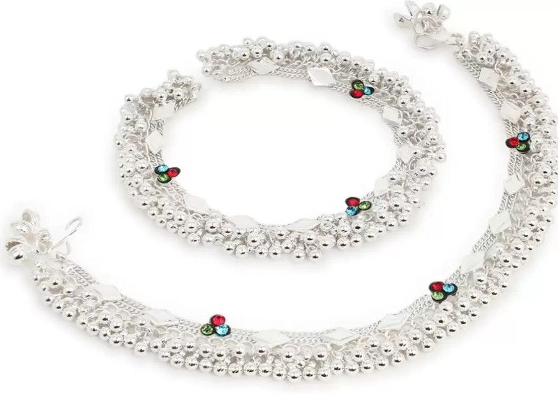 LAKSHYA COLLECTIONS Alloy Anklet  (Pack of 2)