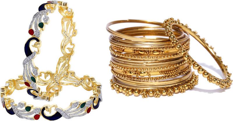 Alloy Gold-plated Bangle Set  (Pack of 3)