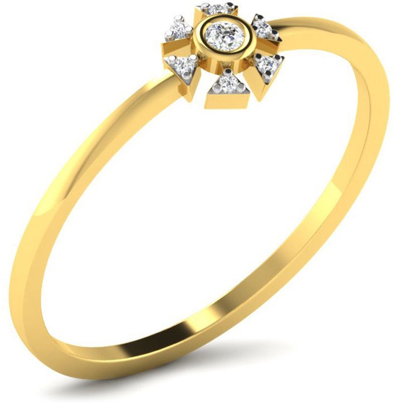 The Hildegard American Diamond Studded 92.5 BIS Hallmarked Silver Ring