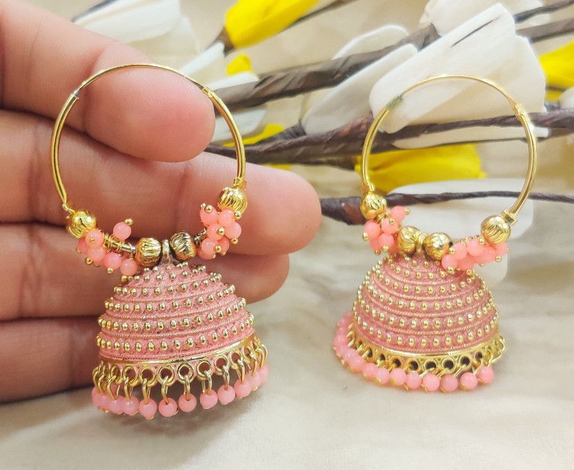 Glamorous Kundan Baali Earring For Girls & Women Fashion Alloy Jhumki Earring