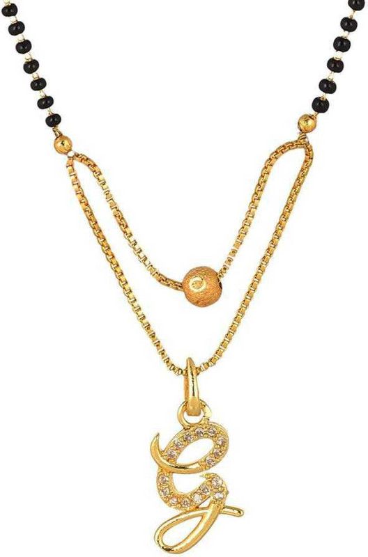 G Letter alphabet (M) Alloy Mangalsutra