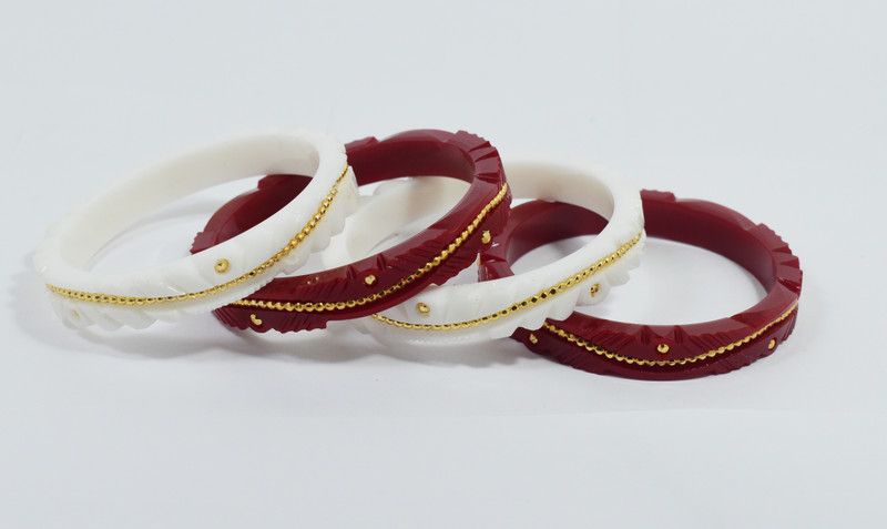 Copper, Plastic Gold-plated Shakha Pola  (Pack of 4)