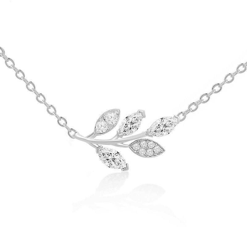 Cubic Zirconia Copper Plated Brass Necklace