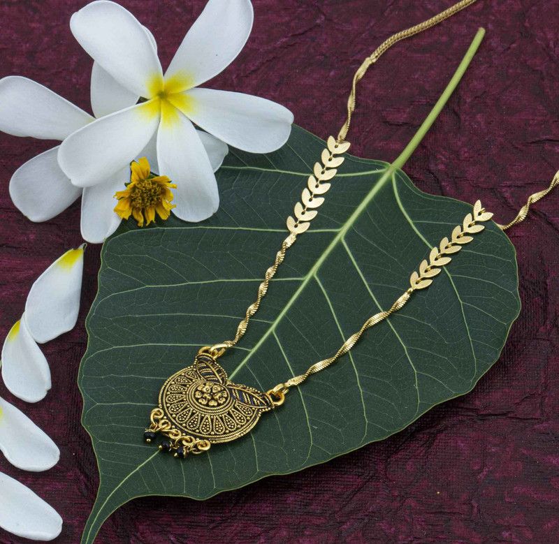 Gold Stylish and Designer Mangalsutra For Women and Girls Copper Mangalsutra