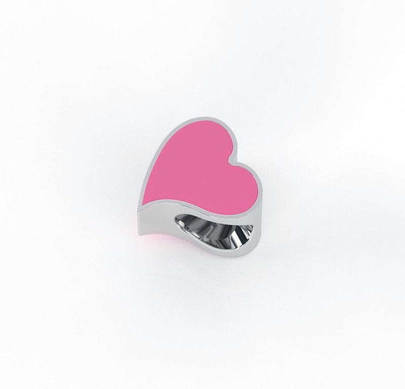 The Pink Lane POPPING PINK CHARM Sterling Silver Beaded Charm