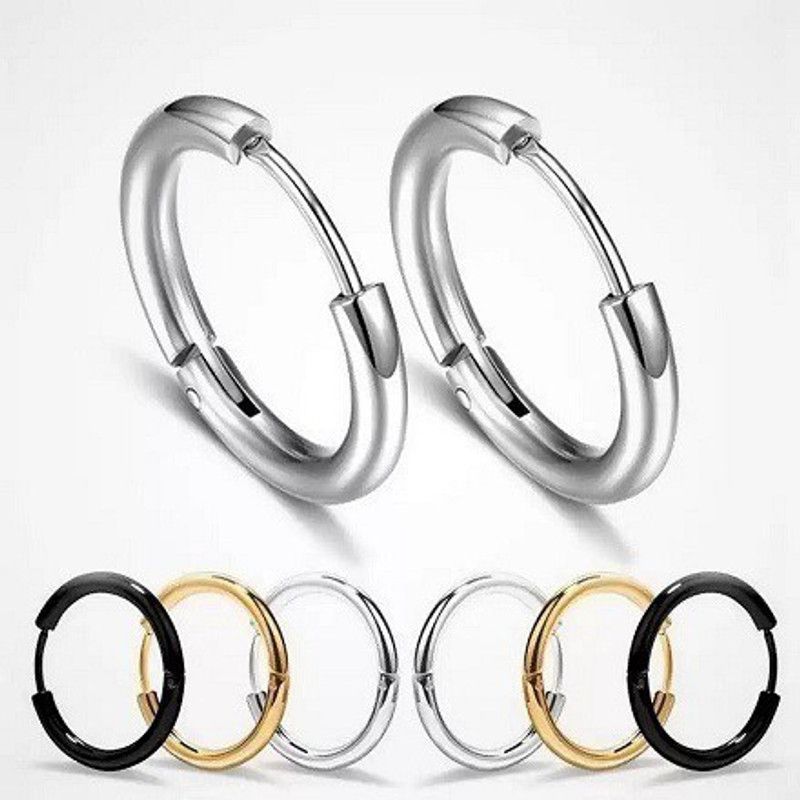 Stylish Colony Mens Fashion Jewellery Kaju Bali Hoop earrings Alloy, Metal, Stainless Steel, Brass Hoop Earring